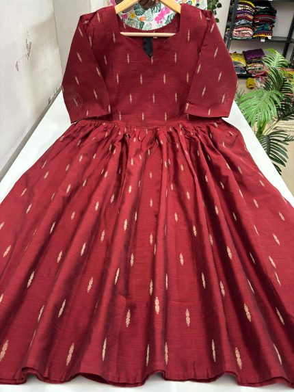 Handloom Cotton Umbrella Frock