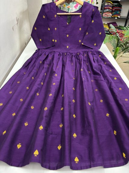 Handloom Cotton Umbrella Frock