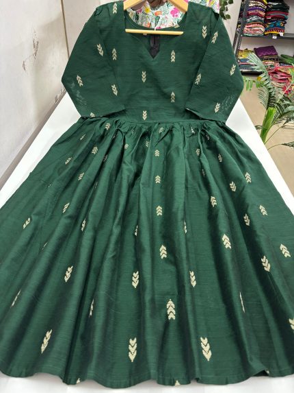 Handloom Cotton Umbrella Frock