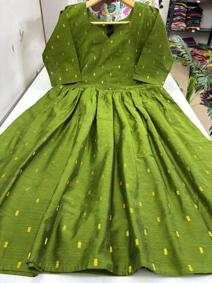 Handloom Cotton Umbrella Frock