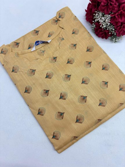 Festive Silk Side Open Kurti