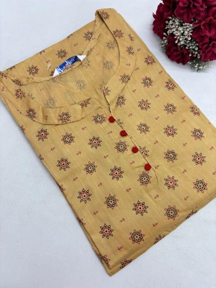 Festive Silk Side Open Kurti