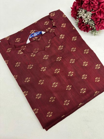 Festive Silk Side Open Kurti