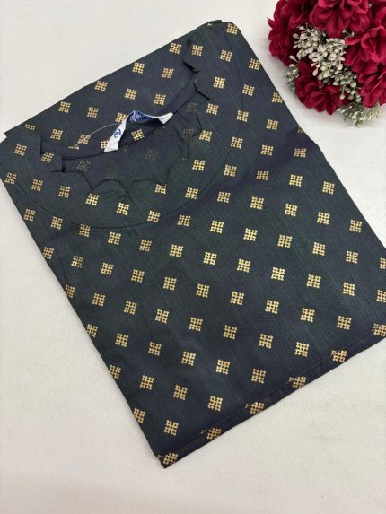 Festive Silk Side Open Kurti