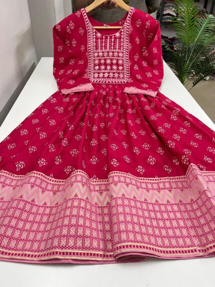 Chanderi Umbrella Frock