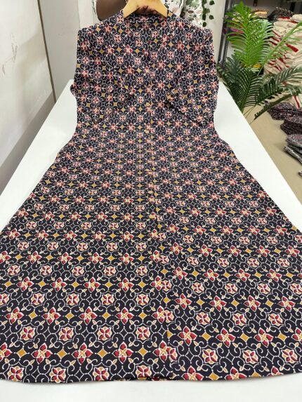 Kalamkari Printed A Line Kurti