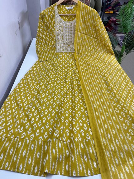 Anarkali With Dupatta Set