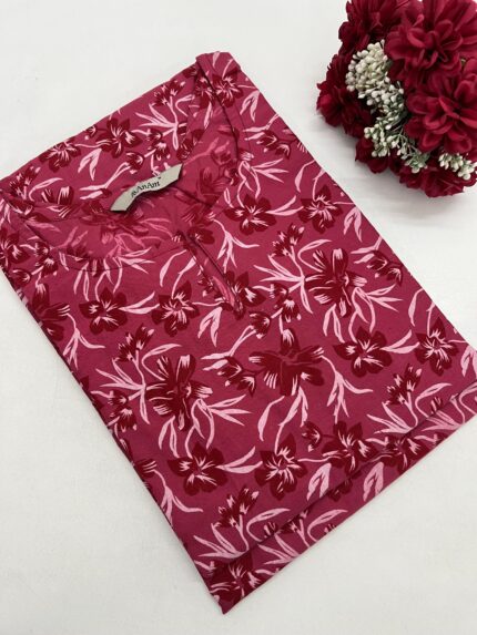 Office Wear Cotton Side Open Kurti