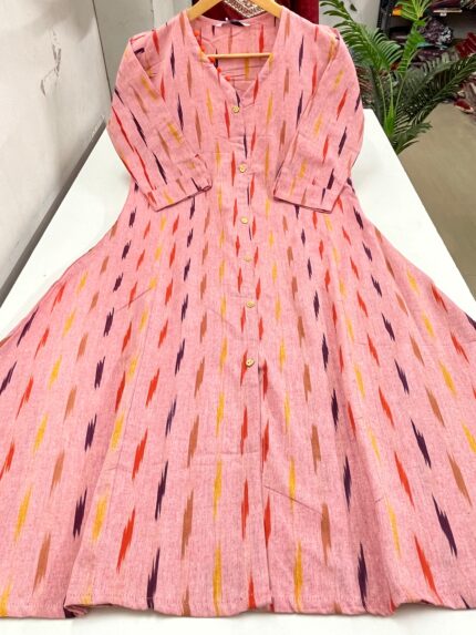 Pure Cotton A Line Kurti