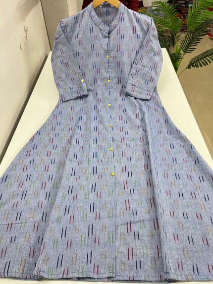 Pure Cotton A Line Kurti