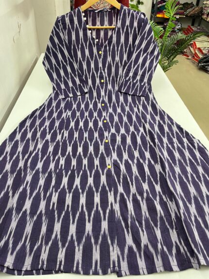 Pure Cotton A Line Kurti