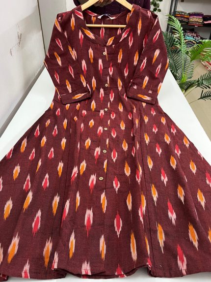 Pure Cotton A line Kurti