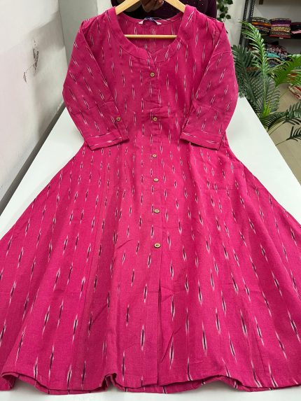 Pure Cotton A Line Kurti