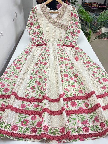 Angrakha Anarkali Kurti