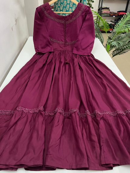 Flared Rayon Frock