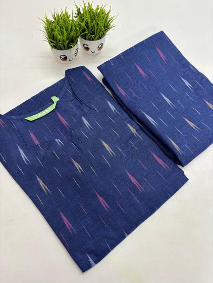 Premium Ikkat Cotton Co-ord Set