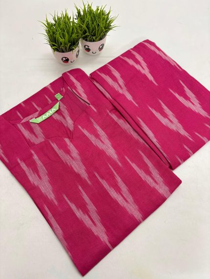 Premium Ikkat Cotton Co-ord Set