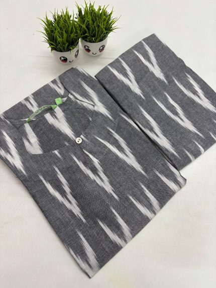 Premium Ikkat Cotton Co-ord Set