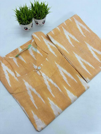 Premium Ikkat Cotton Co-ord Set