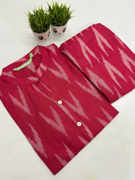 Premium Ikkat Cotton Co-ord Set