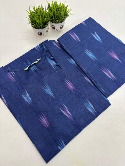 Premium Ikkat Cotton Co-ord Set