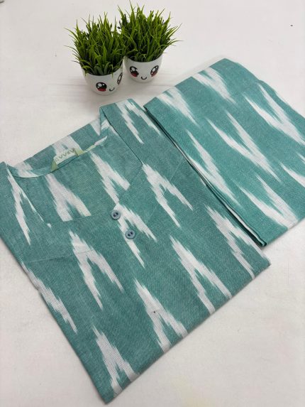 Premium Ikkat Cotton Co-ord Set