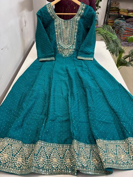 Vichitra Silk Anarkali