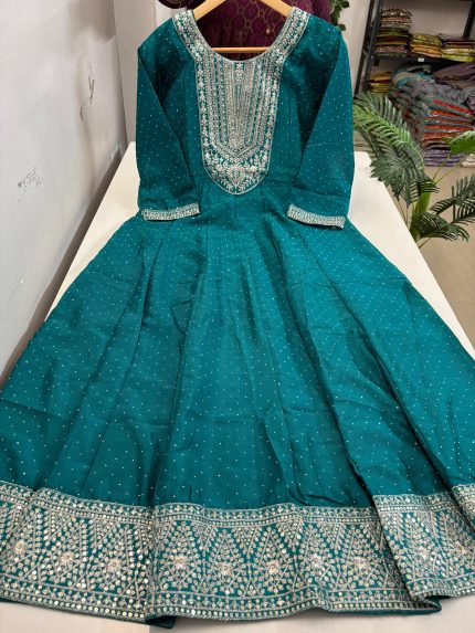 Vichitra Silk Anarkali
