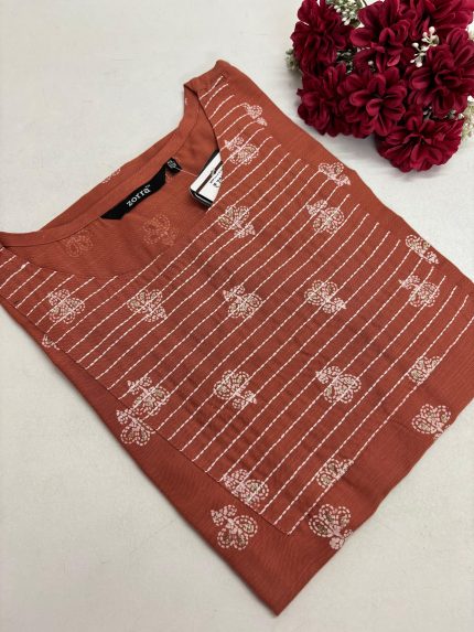 Office Wear Side Open Kurti