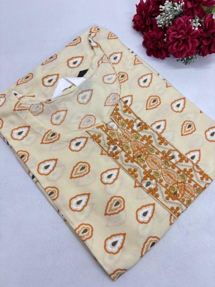 Office Wear Side Open Kurti