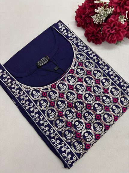 Office Wear Side Open Kurti