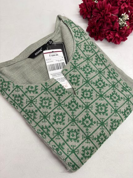 Office Wear Side Open Kurti