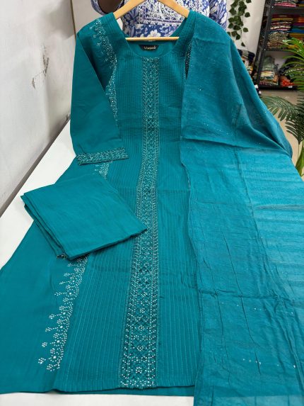 Premium Kurti With Pant & Dupatta Set