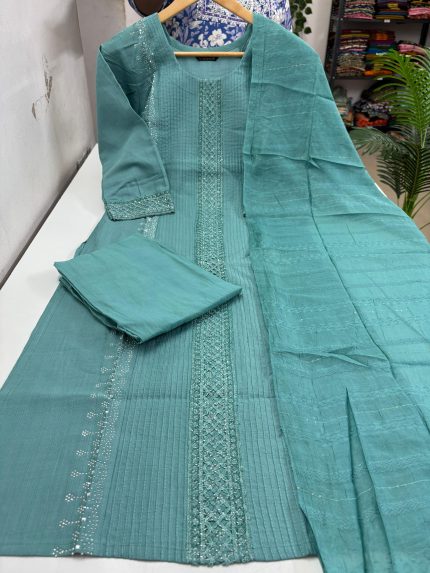 Premium Kurti With Pant & Dupatta Set