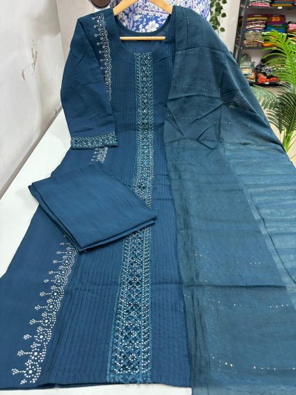 Premium Kurti With Pant & Dupatta Set
