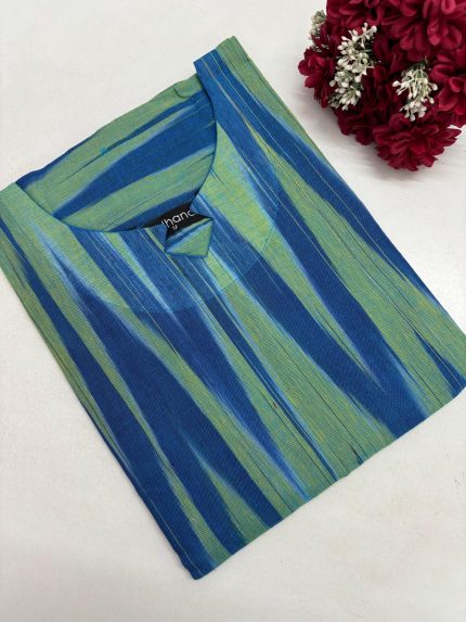 Handloom Ikkat Cotton Kurti