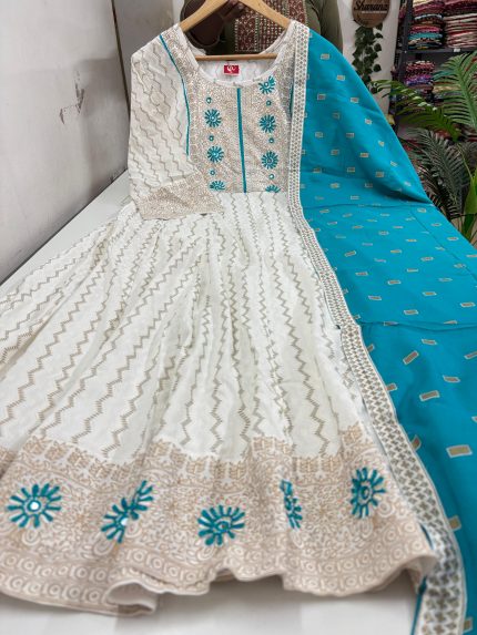 Anarkali kurti With Dupatta Set