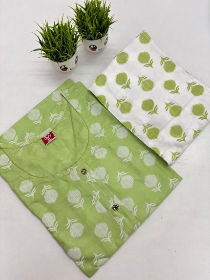 Rayon Kurti Palazzo Set