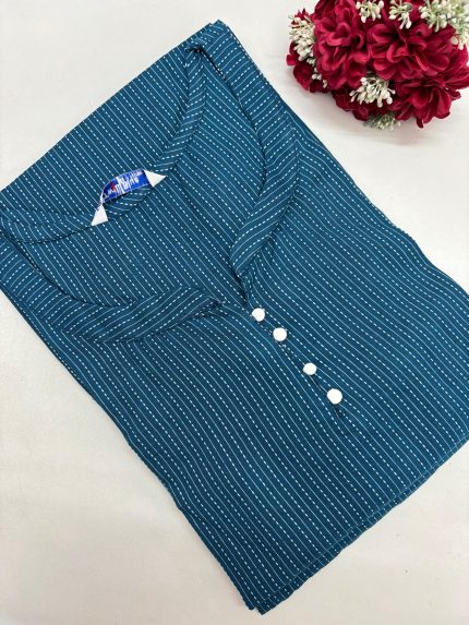 Premium Kantha Cotton Kurti