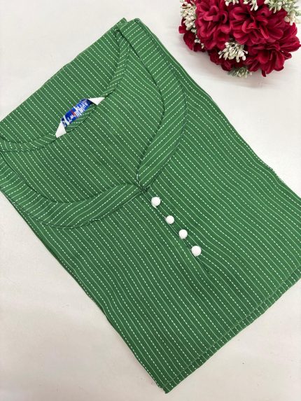 Premium Kantha Cotton Kurti