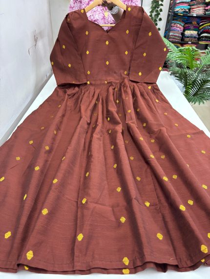 Handloom Cotton Umbrella Frock