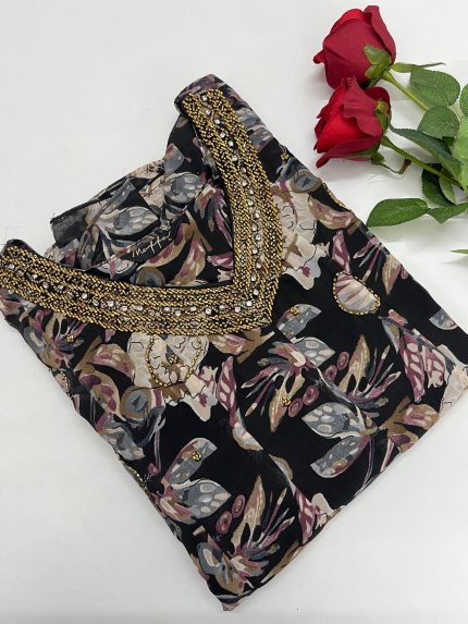 Party Wear Georgette Anarkali Kurti