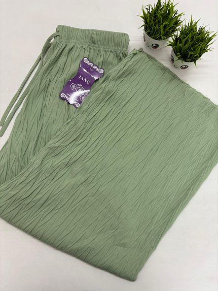 Premium Palazzo Pant -PISTA GREEN