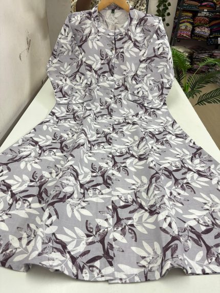 Linen Cotton Aline Kurti