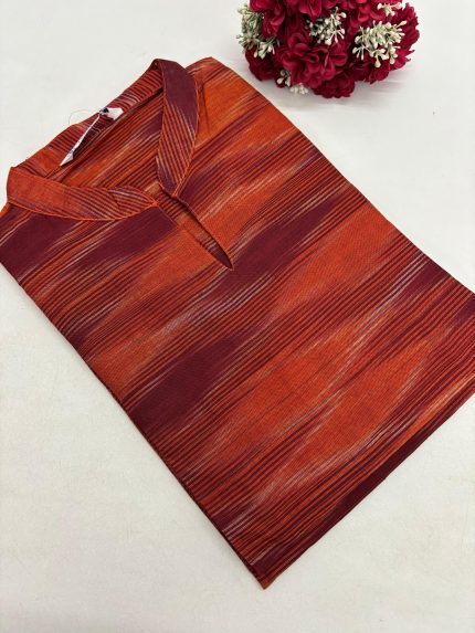 Ikkat Cotton Kurti