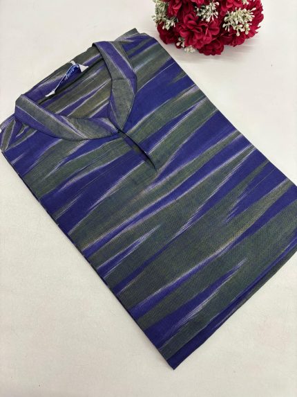 Ikkat Cotton Kurti