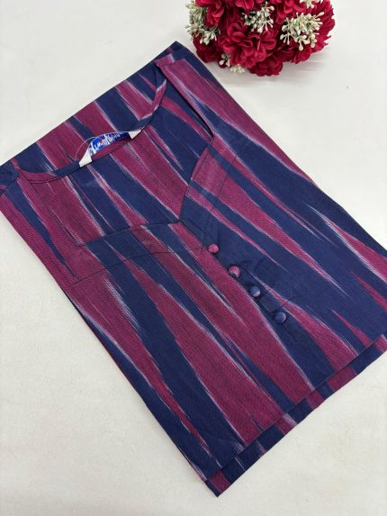Ikkat Cotton Kurti