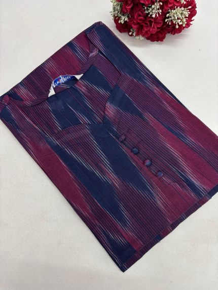 Ikkat Cotton Kurti