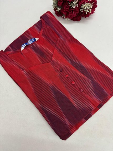 Ikkat Cotton Kurti