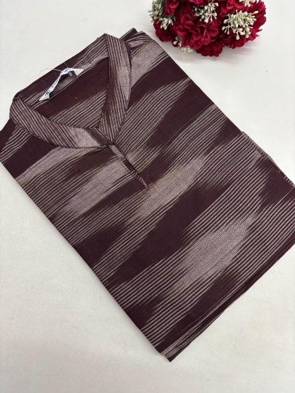 Ikkat Cotton Kurti